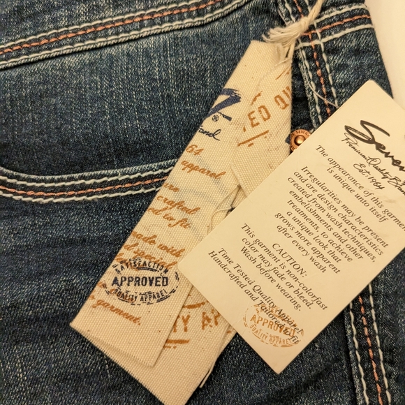 Seven7 jeans cropped size 14 NWT - Picture 4 of 9